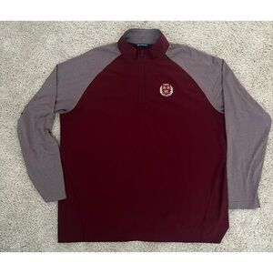 Cutter & Buck Burgundy and Heather Gray Harvard Men’s Pullover Size L NWOT